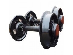 山西阳泉轨距600直径300轮缘直径350空心矿车轮矿车轮对图5