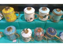 单位办公带盖陶瓷水杯定做 开会过滤茶杯泡茶杯定制图5