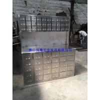 顺德不锈钢柜304药柜厂定做不锈钢中药柜加工药柜产品厂家