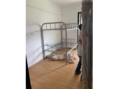 顺德大弯圆管铁架床批发圆管双层床子母铁架床工地床厂家图1