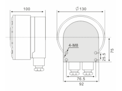 DGY36/24LX(B)矿用隔爆型LED机车照明信号灯图2