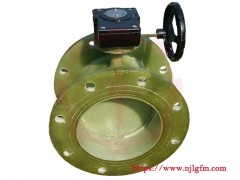 蜗轮玻璃钢蝶阀图1