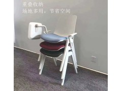 四脚塑料培训椅 时尚办公会客椅 高校智慧教室椅图3