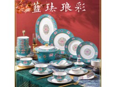 乔迁新居礼品陶瓷餐具 乔迁开业礼品餐具碗盘套装图4