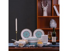 乔迁新居礼品陶瓷餐具 乔迁开业礼品餐具碗盘套装图2