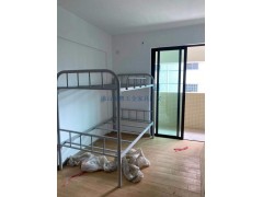 佛山学生宿舍铁架床双层床铁架床公寓床配套工地双人铁床厂家图1