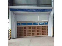 重型工件废气处理设备 伸缩移动喷漆房整套流程方案图1