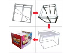 西安拉网展架促销桌|手提海报架|会议背景板|签到板|喷绘桁架图3