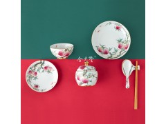 景德镇高白瓷餐具礼品批发定制 陶瓷餐具碗盘图4