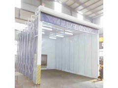 电动伸缩喷漆房 一键遥控节省空间图1