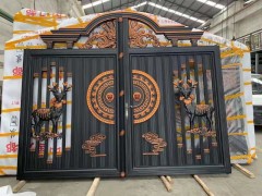 成都青白江家装钢艺大门围栏铝艺大门栅栏图3