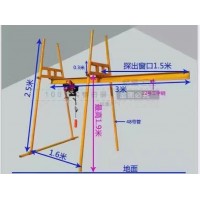 上海四柱直滑吊机价格500公斤轨道小吊机