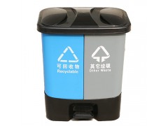 室内垃圾分类收纳20升脚踏塑料环卫垃圾桶图2