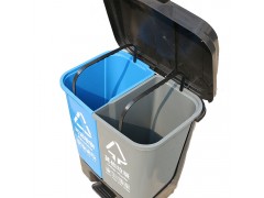 室内垃圾分类收纳20升脚踏塑料环卫垃圾桶图3