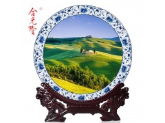 新年礼品瓷盘定制 企业新年赠送客户定制纪念盘图3