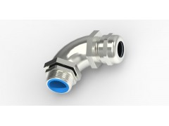 维依德 铜镀镍弯角防水接头金属弧度弯角电缆格兰头M32图2