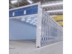 可节省喷漆空间的移动伸缩式喷漆房图1