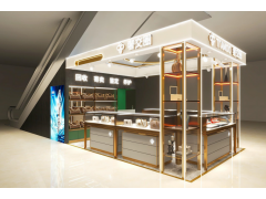 山东展台设计定制搭建工厂烤漆展柜珠宝柜台眼镜精品展柜制作公司图2