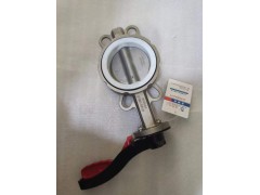 手柄不锈钢对夹四氟蝶阀D71F-16P图2