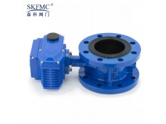 D941X-16Q电动调节法兰中线蝶阀图2