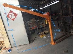 24小时发货斜臂2米360度旋转小吊机厂家图1
