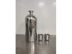 大岭山两装圆柱形小酒壶 不锈钢母子壶白酒壶厂家直销图2