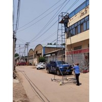 铁车梯  检修高空工作平台 钢管梯车 定制