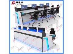 操作台监控台监控室控制台指挥中心调度中心工作台监控桌弧形现代图1