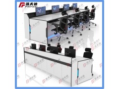 操作台监控台监控室控制台指挥中心调度中心工作台监控桌弧形现代图3