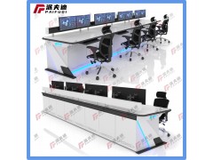 操作台监控台监控室控制台指挥中心调度中心工作台监控桌弧形现代图2