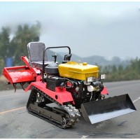履带式旋耕机 柴油机微耕机 小型微耕机