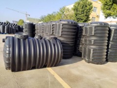 湖北龙康专业生产PE吹塑一体式三格化粪池黑色图4