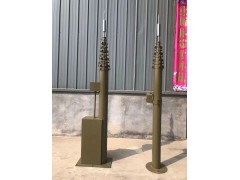 车载方舱手摇升降避雷针，10米通讯天线升降杆图2